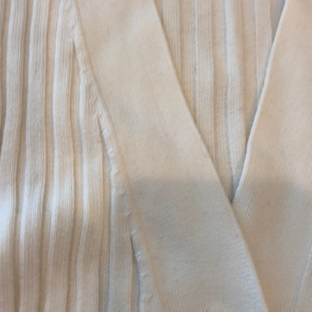 Tory Burch Cream Ribbed Cardigan - Picture 4 of 9